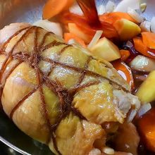 Hühnerfleisch braten