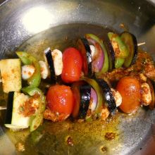 Spieße rasch braten