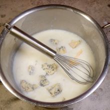 Mit Milch ablöschen