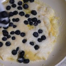 Heidelbeeren verteilen