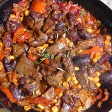 Hühnerleber mit Chili