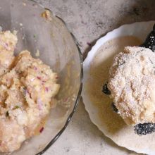 Hühnernuggets formen