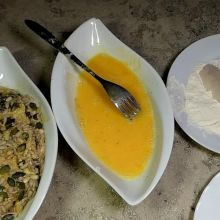 Fischfilet panieren