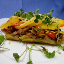 Saftiger Kartoffelauflauf mit Hackfleisch und Lauch