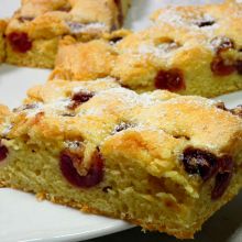 Kirschenkuchen - Ölteig