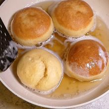 Krapfen wenden