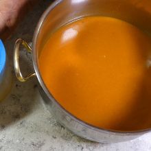 Orange auspressen