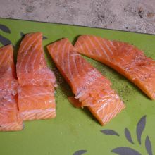 Lachs würzen