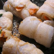 Fischrouladen anbraten