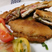 Parasol Cordon bleu - Gebackener Parasol mit Schinken Käse Füllung