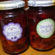 Pfirsich-Brombeermarmelade