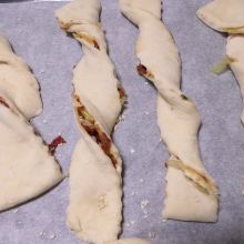 Pizzastangen gehen lassen