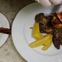 Putenleber auf Berliner Art servieren