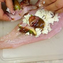 Putenschnitzel füllen