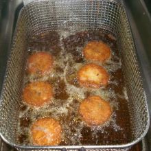 In heißem Fett ausbacken