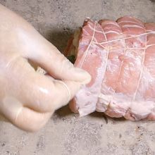Fleischrollen binden