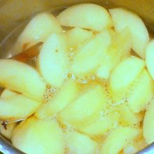 Apfel aufkochen