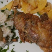 Hirschschnitzel auf Pariser Art