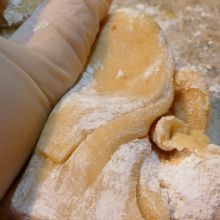 Marzipan kneten