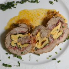 Gerollter Kalbsbraten mit Bärlauch