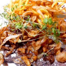 Zwiebelrostbraten - Rumpsteak mit Zwiebeln