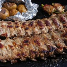 Spare ribs gegrillt