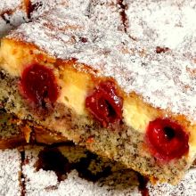 Kirsch - Topfen - Mohnkuchen