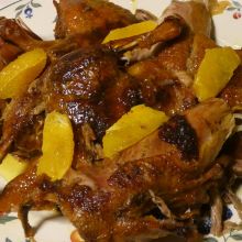 Ente mit Orangen
