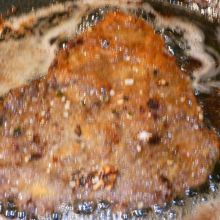 Hirschschnitzel frittieren