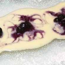 Karamellisierte Blaubeeren