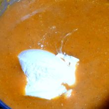 Frischkäse zugeben