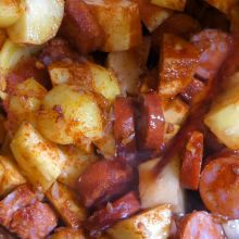 Mit Rotwein ablöschen