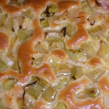 Rhabarberkuchen überglänzen