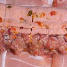 Schweinchen hinein drücken