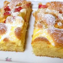 Rhabarber Quark Kuchen