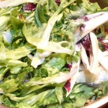 Salatstreifen braten