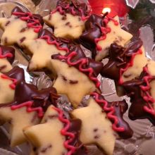 Schokoladenstreusel Sterne
