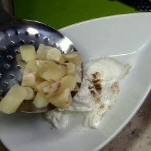Schwarzwurzeln abseihen