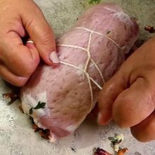 Braten einrollen