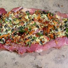 Schweinebraten füllen