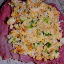 Schweinefilet füllen