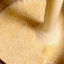 Spargelcremesuppe mixen