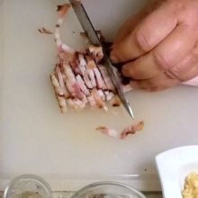 Rauchfleisch schneiden