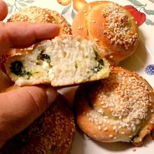 Spinat Feta Schnecken