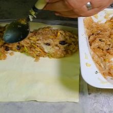 Strudel füllen