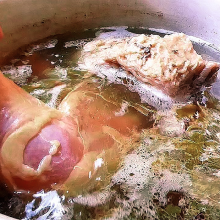Huhn einlegen