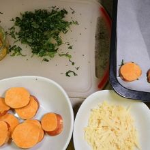 Süßkartoffeln vorbereiten