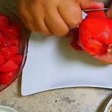 Tomaten vorbereiten