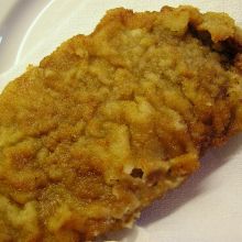 Schnitzel abtropfen lassen