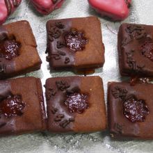 Wiener Schokoladenwürfel - feine Kekse mit Marmeladenfüllung